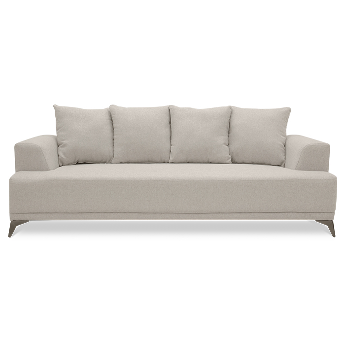 Sofa Tela Taupe Bria | Sofá | salas